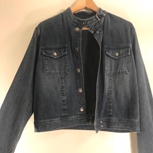 Liz Claiborne Distressed denim jacket